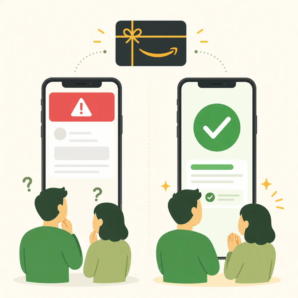 家族共有のAmazonアカウントでギフト券チャージができない時の対処法