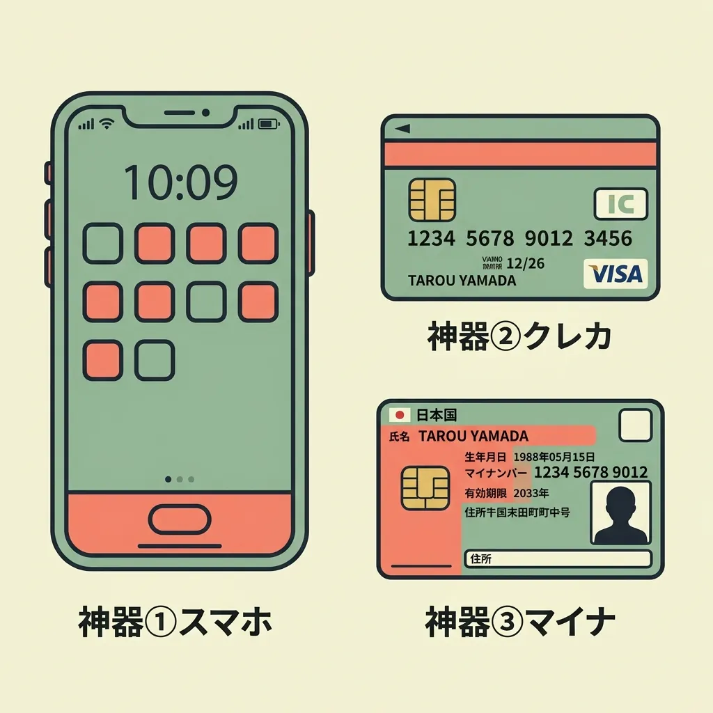 ポイ活の三種の神器：スマホ・クレカ・マイナンバーカード